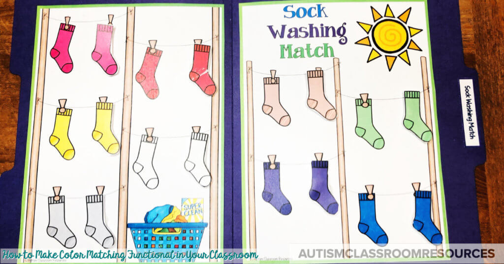 How to Make Color Matching Functional in Your Classroom - Autism Classroom  Resources