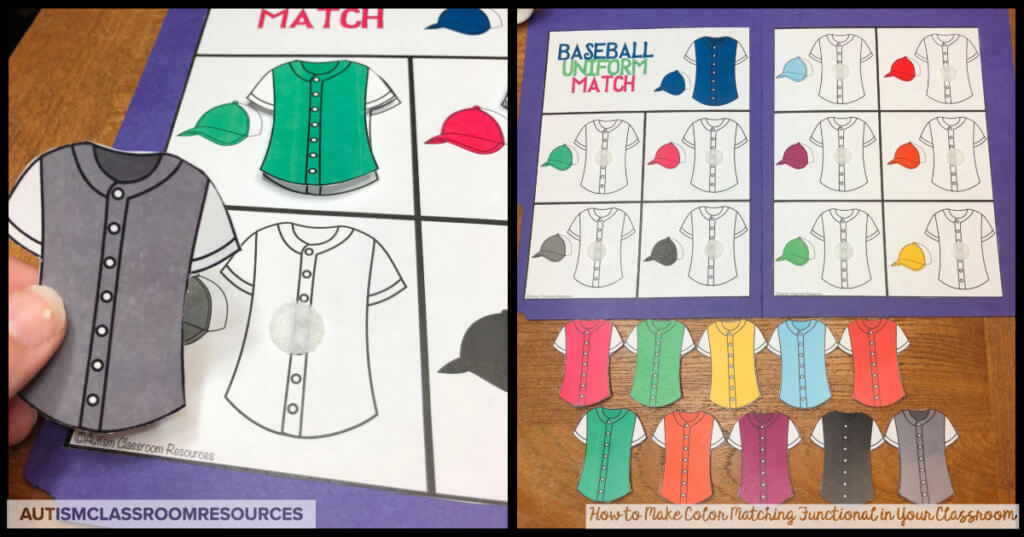 How to Make Color Matching Functional in Your Classroom - Autism Classroom  Resources