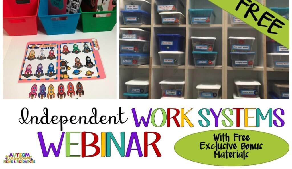 Independent Work Systems Webinar for Task Boxes