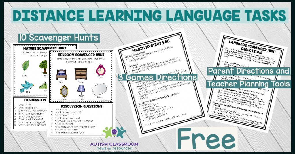 Distance Learning Language Tasks. 20 Scavenger Hunts. 3 Game Outlines. Directions for Teachers and Parents