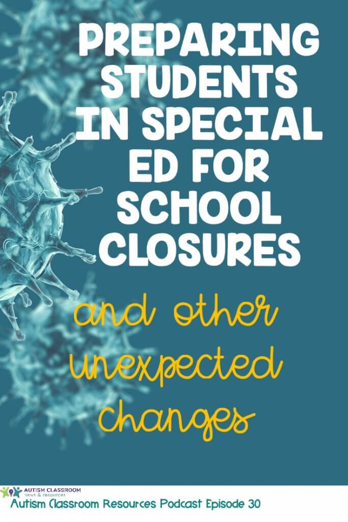 Preparing Students in Special Ed for School Closures and other unexpected closures