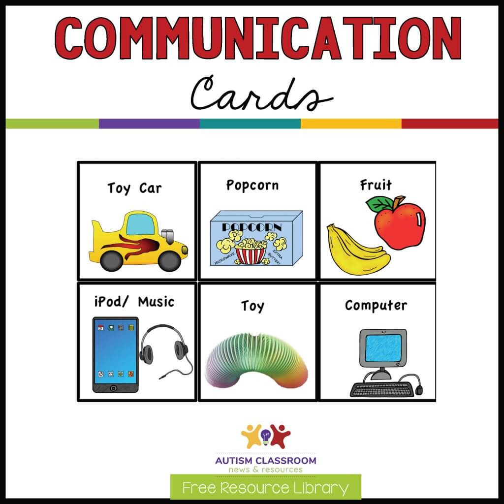 Communication Cards free Resource library