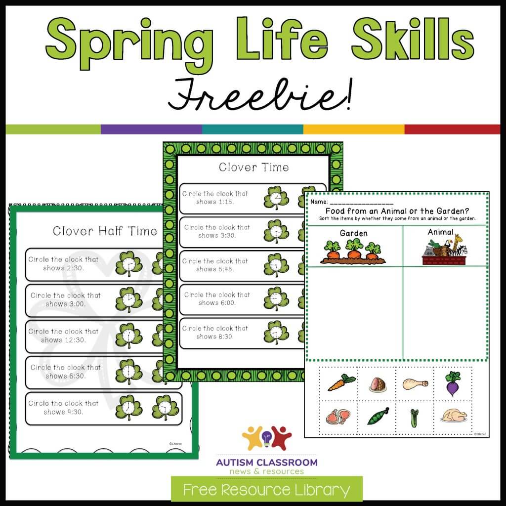 Spring Life Skills Freebie