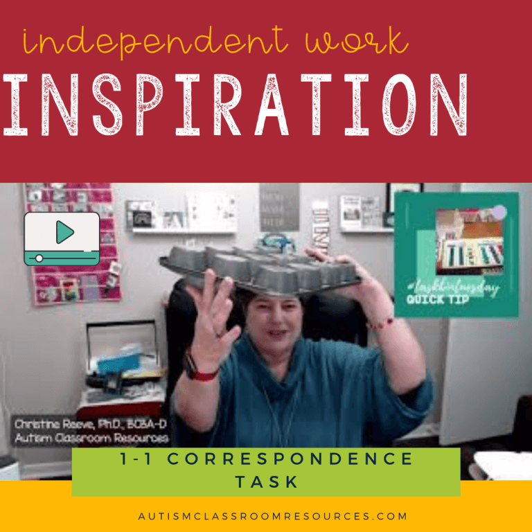 Independent Work Inspiration Baking 1-1 Correspondence Task