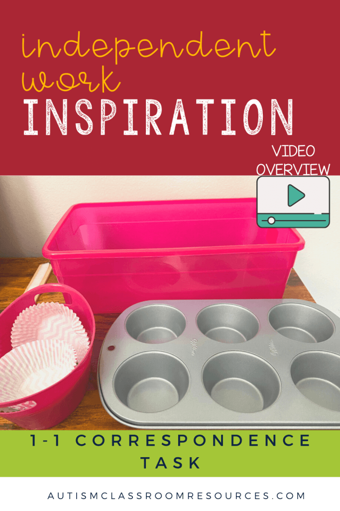 Independent Work Inspiration Baking 1-1 Correspondence Task