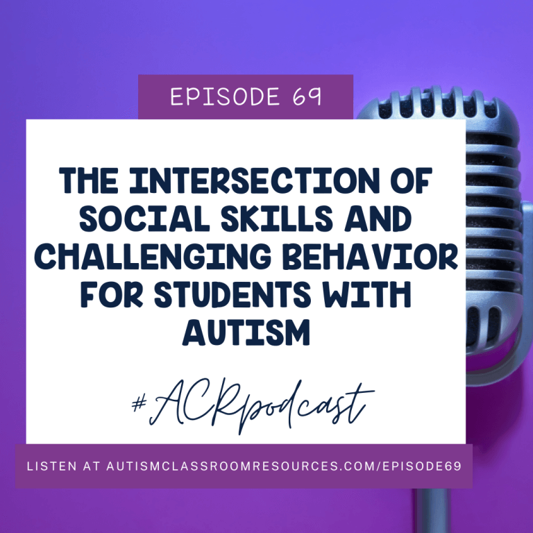 THE INTERSECTION OF SOCIAL SKILLS AND CHALLENGING BEHAVIOR FOR STUDENTS IWTH AUTISM. EPISODE 69