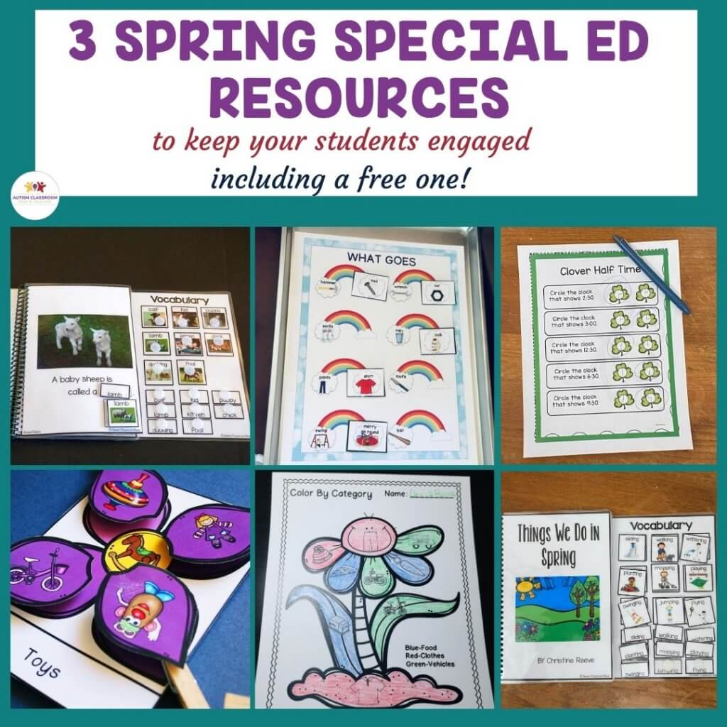 3 Spring Special Education Resources to engage your students and one is free