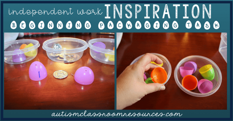 Beginning Packaging Skills With Eggs: Independent Work Inspiration ...