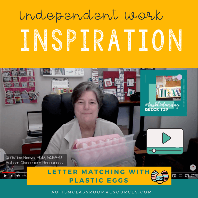 Independent Work Inspiration: Letter Matching With Plastic Eggs