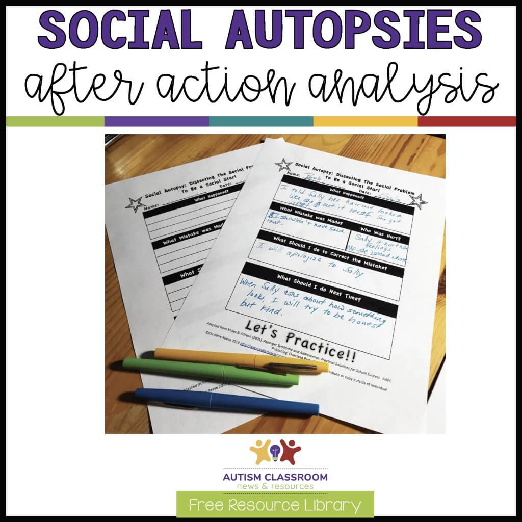 Social Autopsies After Action Analysis