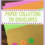 Independent Work Inspiration: Paper Collating in Envelopes: Easy Office Work Task