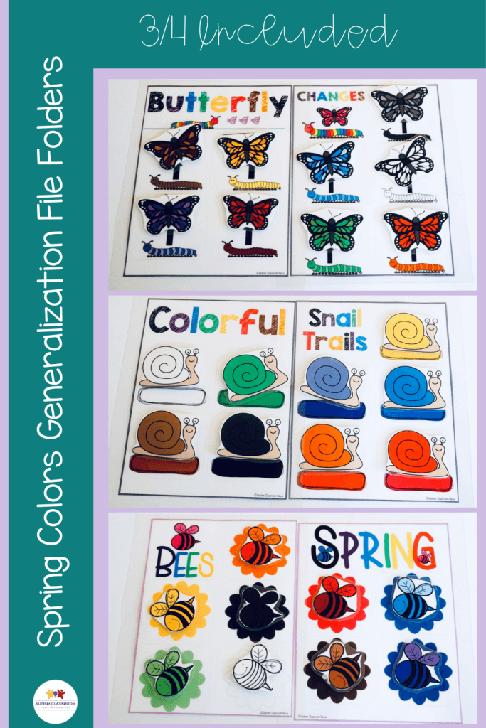 Spring Colors Generalization File Folders Early Childhood Activities 3 of 4