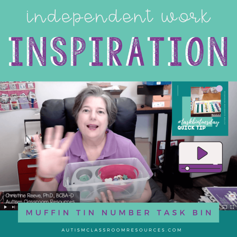 Independent Work Inspiration: Muffin TIn Number Task Bin: Multiple Task Box Ideas