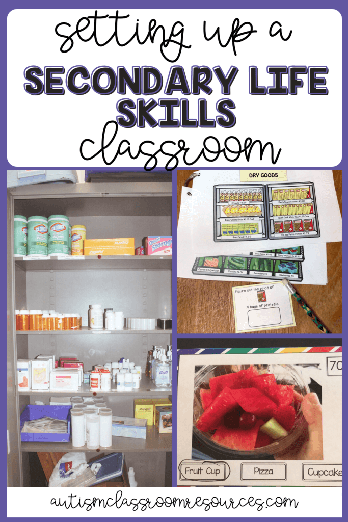 Life Skills Classroom Setup in Middle and High School