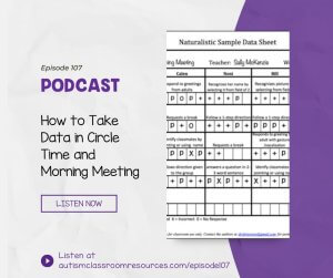 How to Take Data in Circle Time and Morning Meeting