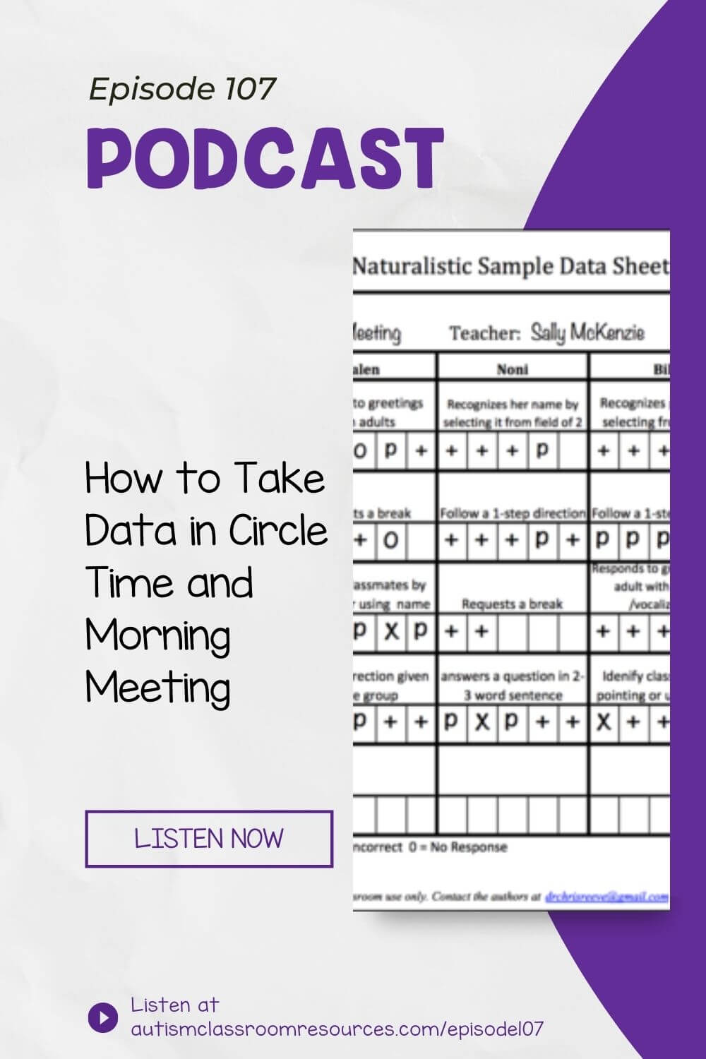How to Take Data in Circle Time and Morning Meeting=