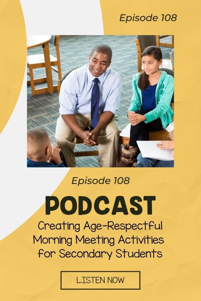 Creating Age-Respectful Morning Meeting Activities for Secondary Students