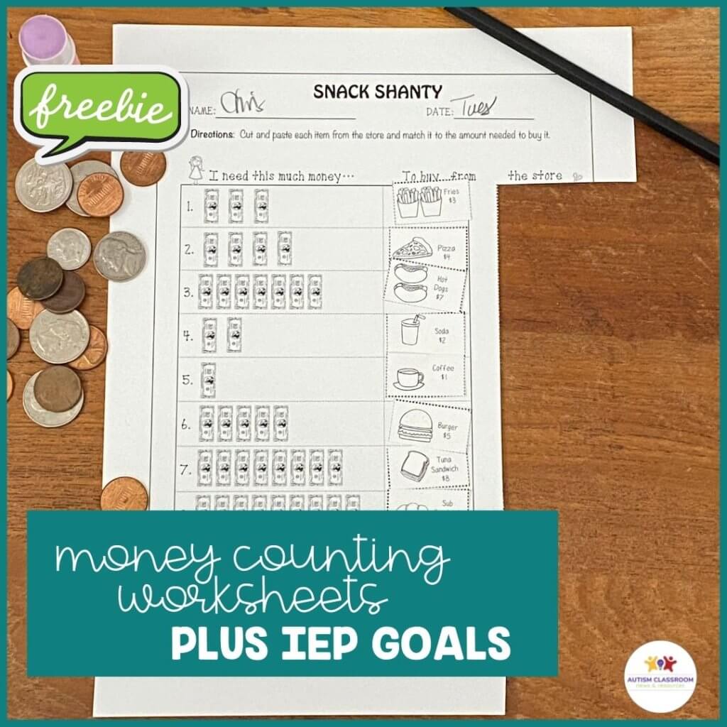 counting-money-worksheets-plus-iep-goals-with-freebie