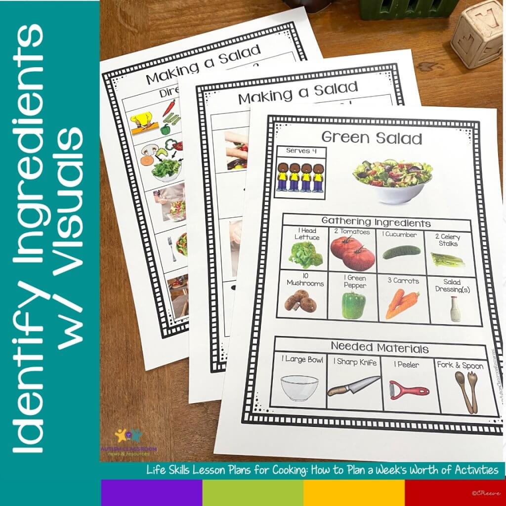 life skills lesson plans for cooking how to plan a week s worth of activities autism classroom resources