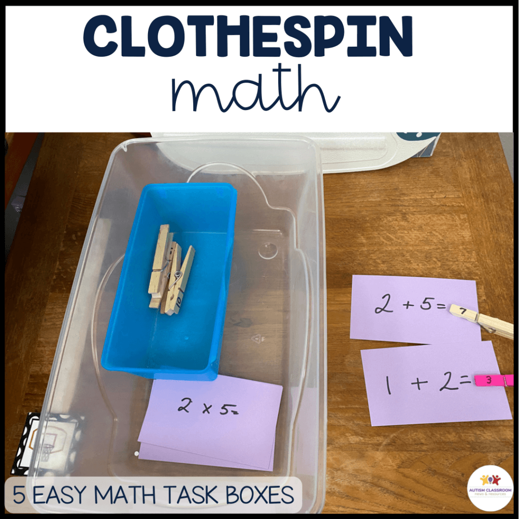 Matching and Patterns Task Boxes for Special Education or Preschool Math  Centers - ABA in School