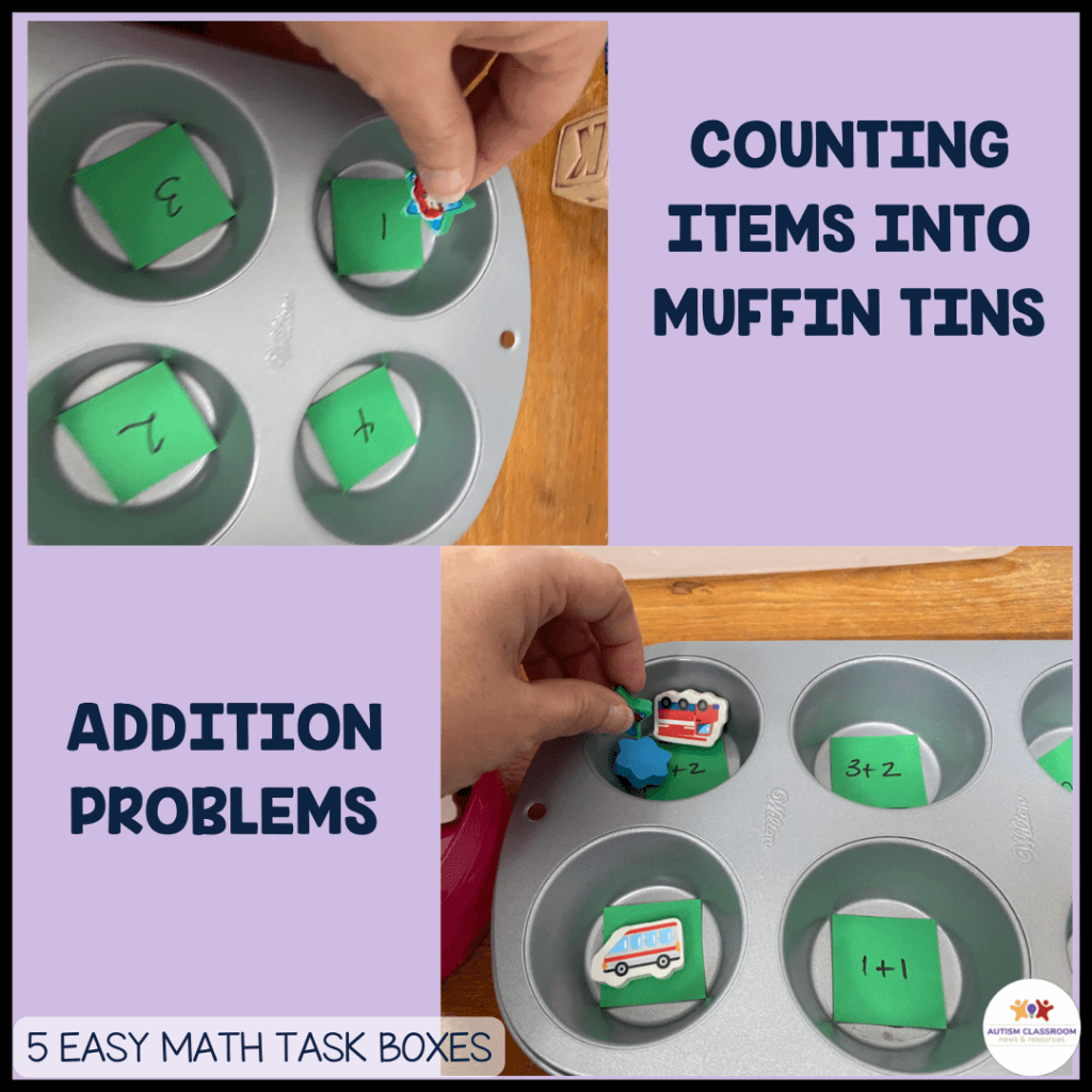 Matching and Patterns Task Boxes for Special Education or Preschool Math  Centers - ABA in School