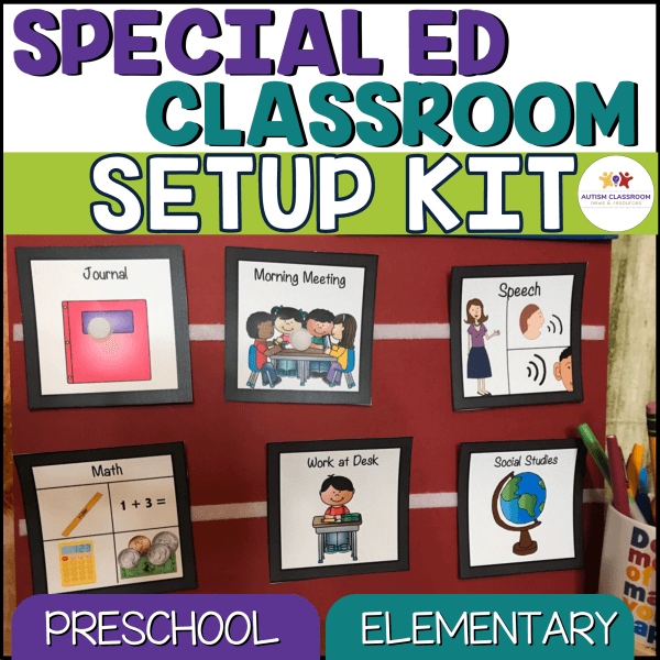 preschool and elementary special ed classroom setup kit