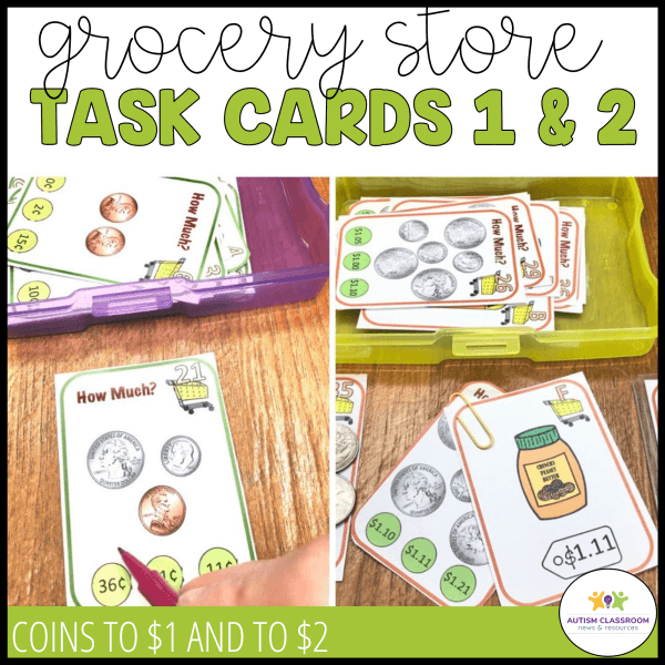 Money Task Cards - Grocery Store Task Cards