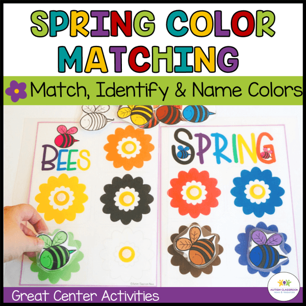 Spring Color Matching - match, identify, and name colors