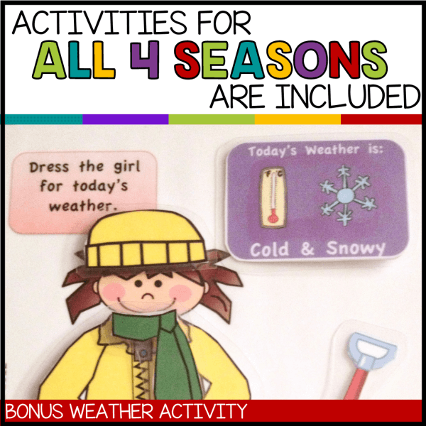Activities for All 4 Seasons are Included - File Folder Games
