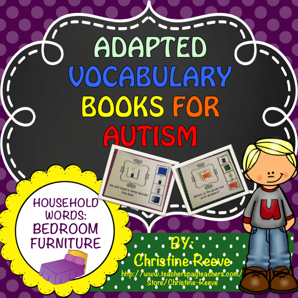 Adapted Vocabulary Books for Autism - Bedroom Furniture