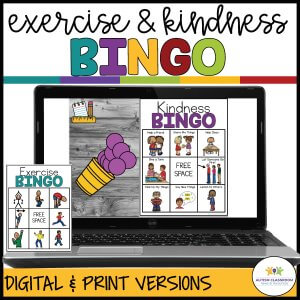 Exercise & Kindness Bingo