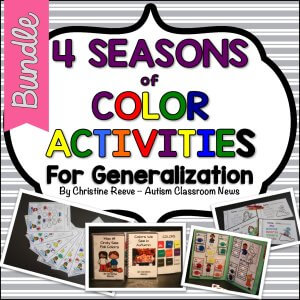 4 Seasons of Color Activities, 4 seasons of learning colors