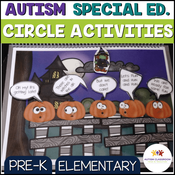 autism and special education circle activities from Fun Fall Morning Meeting and Circle Visuals Kit