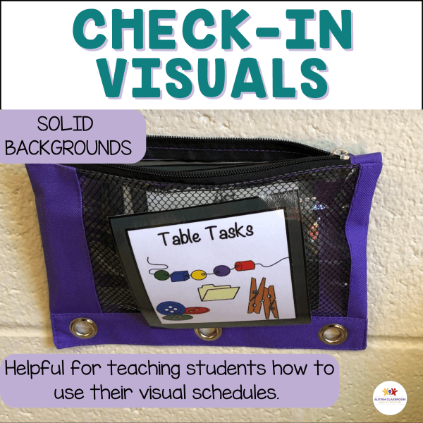 Check in Visuals - Visual Schedules