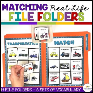 Matching File Folder Games for Special Education