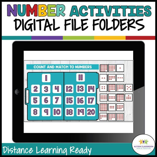 Number Activities Digital File Folders
