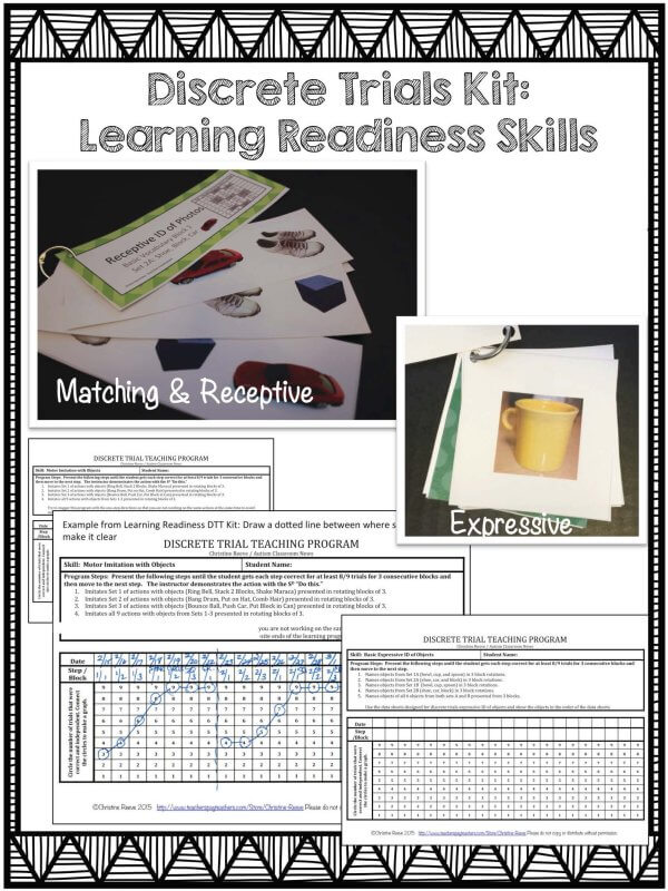 Discrete Trials Kit Learning Readiness Skills