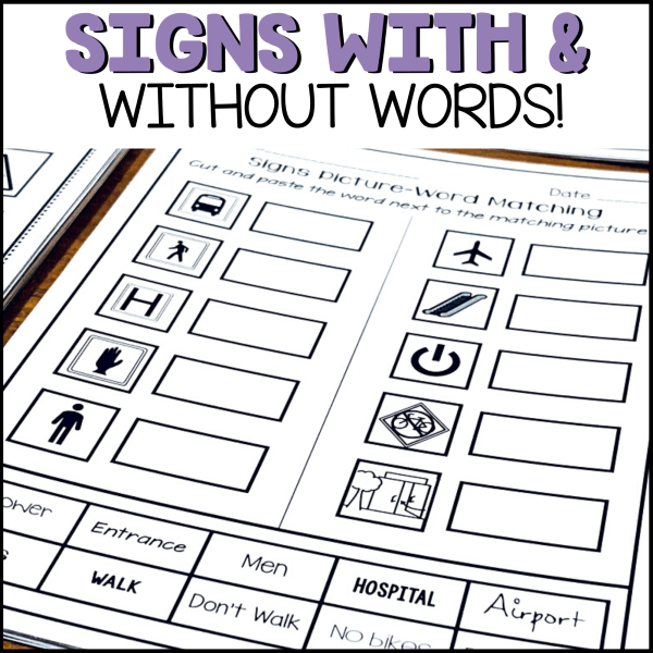 Sigs with and without words! For functional literacy