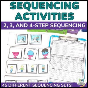Sequencing Activities -2, 3, and 4 step sequencing stories with pictures