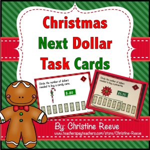 Christmas Next Dollar Up Task Cards