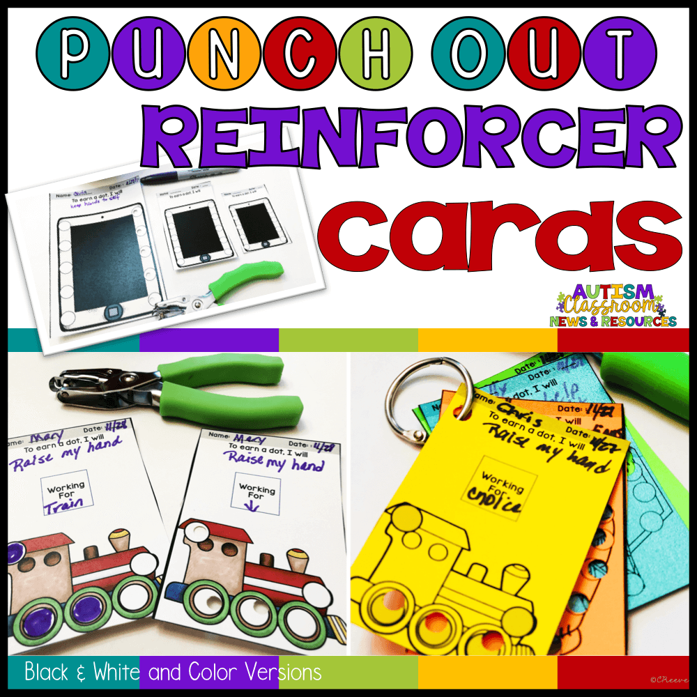 Behavior Punch Cards for Reinforcement & Classroom Behavior Management -  Autism Classroom Resources