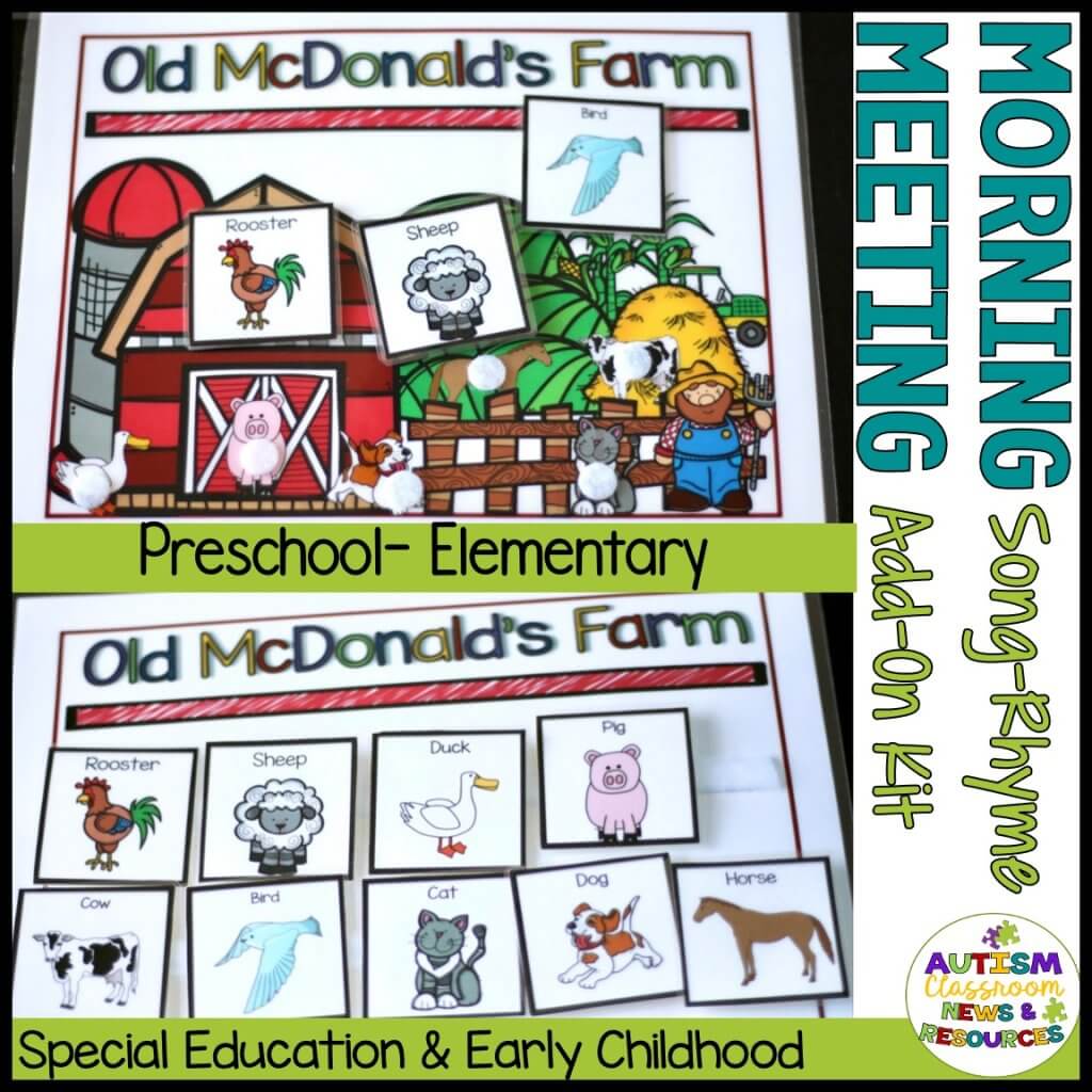 Preschool Circle Time Special Ed. Elementary Morning Meeting Songs