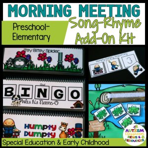 Morning Meeting Song Rhyme Add on Kit