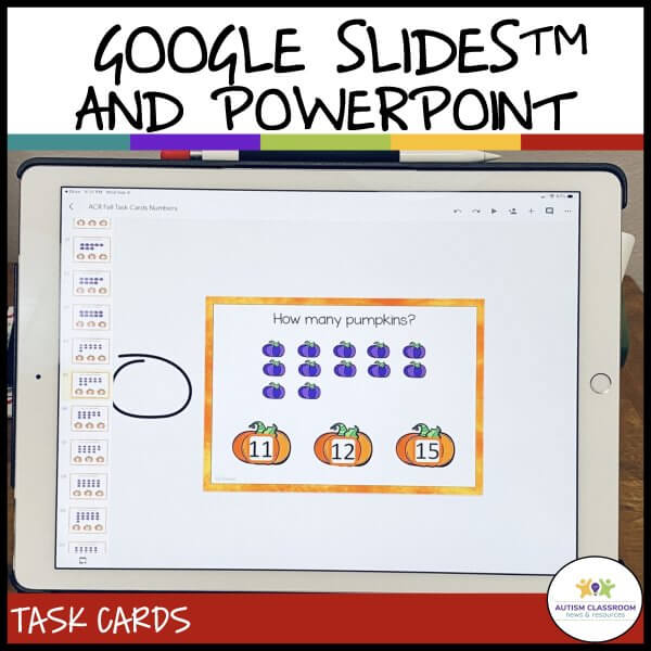 Google Slides and Powerpoint task cards