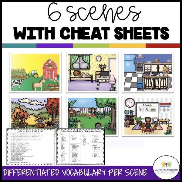 I Spy 6 Scenes with Cheat Sheets