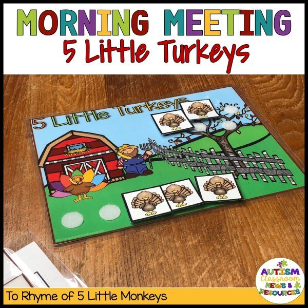 Morning Meeting 5 Little Turkeys