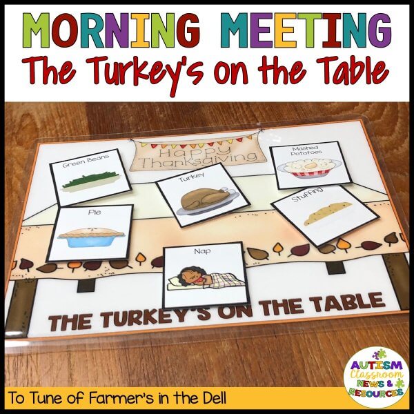 Morning Meeting The Turkey's on the Table