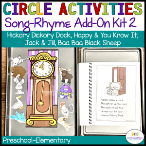 Nursery Rhyme circle activities song-rhyme add on kit