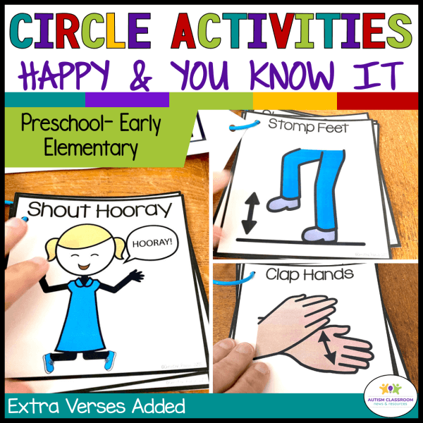 Circle Activities Happy and you know it nursery rhyme