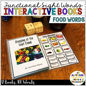 Functional Reading Interactive Sight Word Books - Food Words